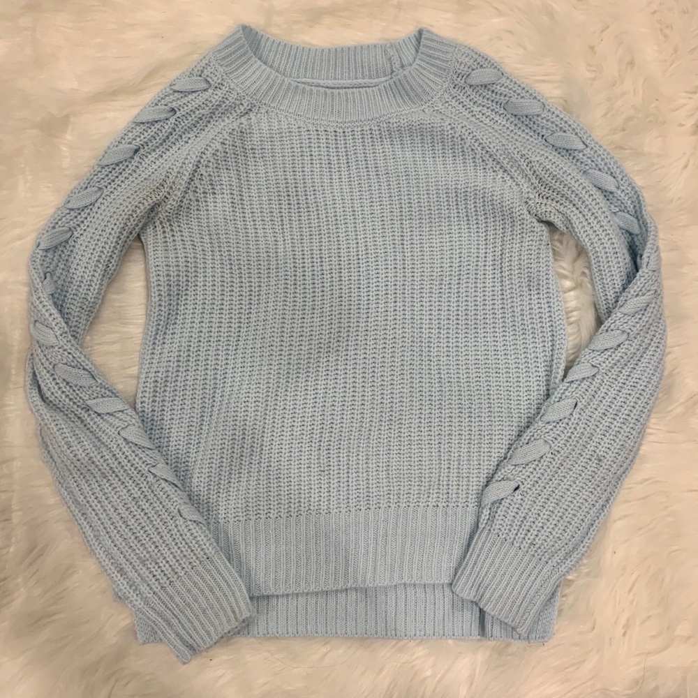 Light Blue Knitted Sweater
